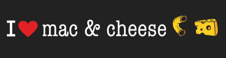 i heart mac and cheese logo